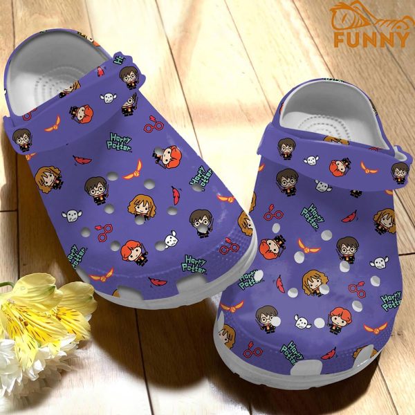 Kawaii Trio Harry Potter Crocs Purple