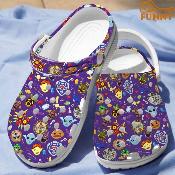 Majora Mask Pattern Gamer Crocs