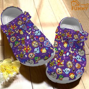 Majora Mask Pattern Gamer Crocs 3