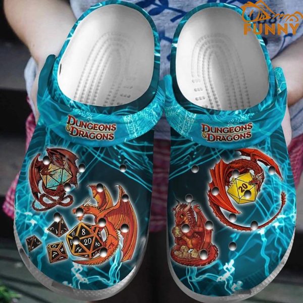 Mystery Blue Dungeons Dragon Crocs