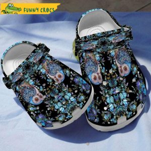 Owl Floral Pattern Crocs