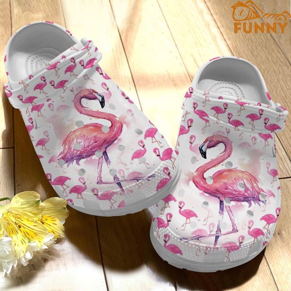 Painting Band Flamingo Crocs