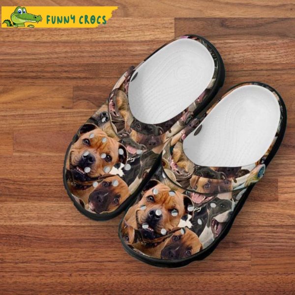 Pitbull Family Happy Dog Crocs