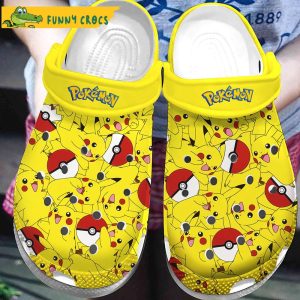 Pokeball And Pikachu Crocs