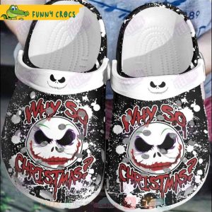 Skellington Why So Christmas Crocs Clog Shoes