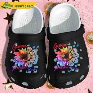 Skull Tattoo Sunflower Hippie Tattoo Women Hippie Crocs Clog Shoes