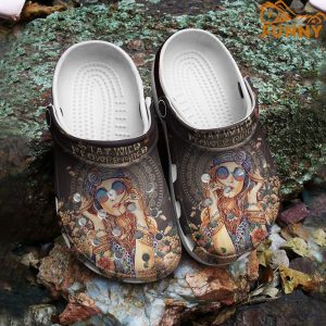 Stay With Flower Child Hippie Crocs 2