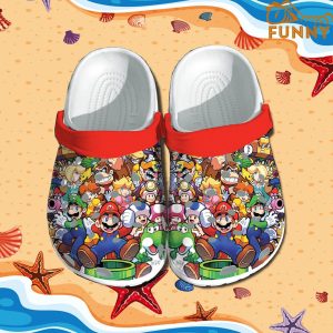 Super Mario Pattern Crocs