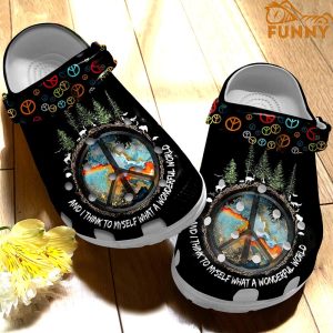 The Forest Love Hippie Crocs 1