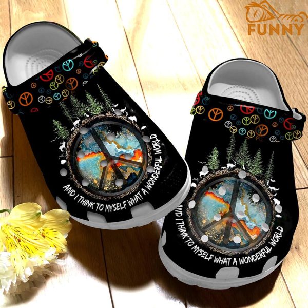 The Forest Love Hippie Crocs