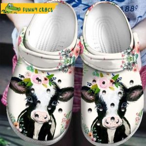 In Spring Flower Cow Crocs