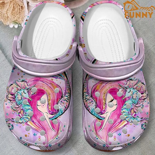 Unicorn And Mermaid Crocs