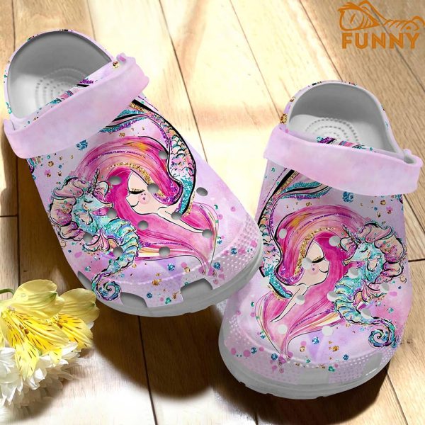 Unicorn And Mermaid Crocs