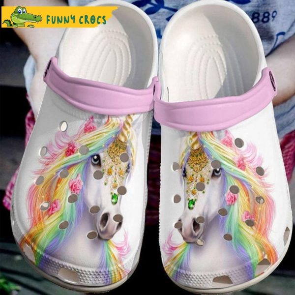 Unicorn Colorful Beauty Horse Crocs