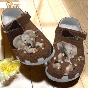 Vintage Cute Elephant Crocs