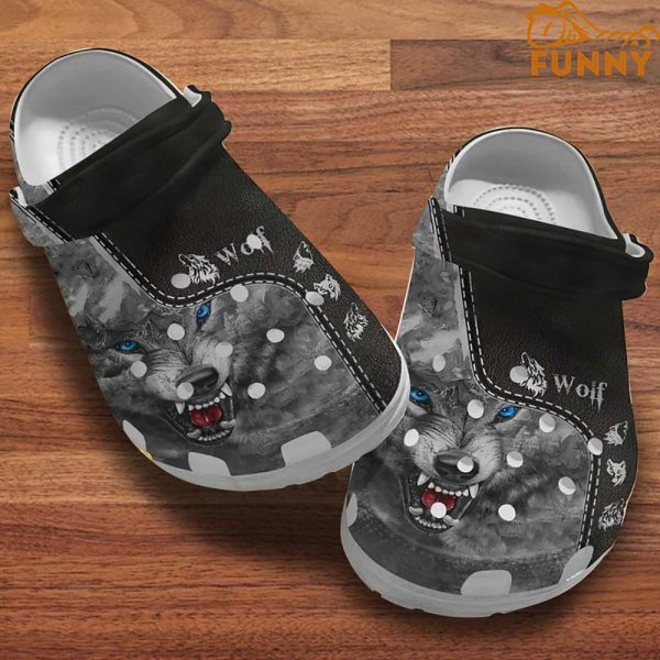 Blue Eyes Wolf Crocs