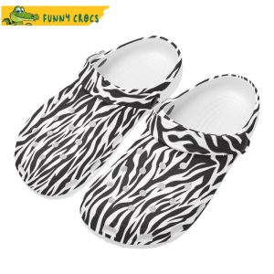 Womens Crocs Zebra Print Slip On Shoes Gift For Friend 3