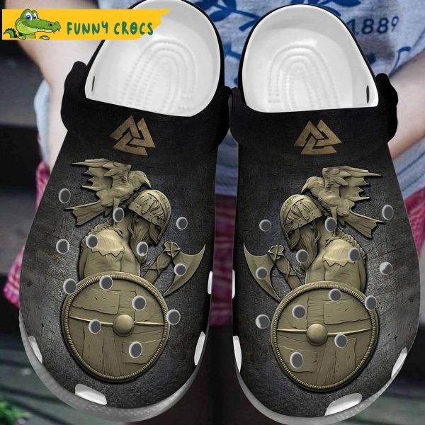 3D Warrior Viking Gifts Crocs