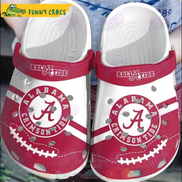 Alabama Crimson Tide Red-White Ncaa Crocs