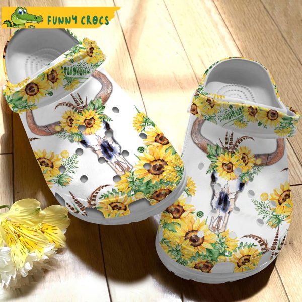 Funny Cow Skull Gifts Crocs Clog Shoes