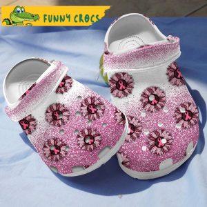 Breast Cancer Sunflower Gifts Crocs