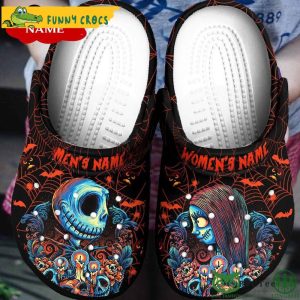 Cartoon Customized Jack And Sally Crocs