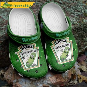 Cartoon Genius Pickles Rick And Morty Crocs