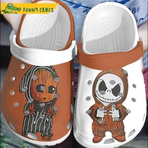 Cartoon Groot And Jack skellington Crocs