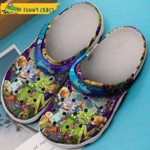 Cartoon Monster Cucumber Rick And Morty Crocs