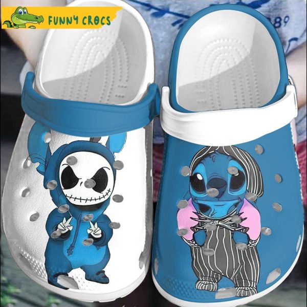 Cartoon Stitch And Jack Crocs