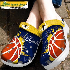 Custom Name & Number Basketball Crocs Slippers