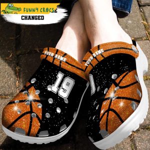 Custom & Number Glow Dimond Basketball Crocs