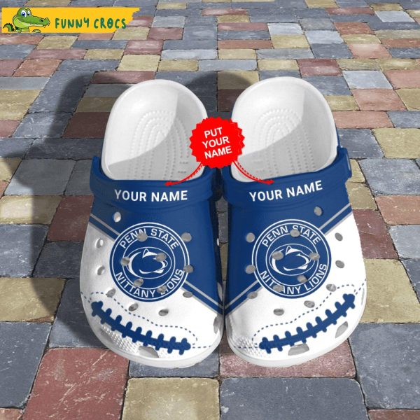 Custom Penn State Nittany Lions Football NCAA Crocs Slippers