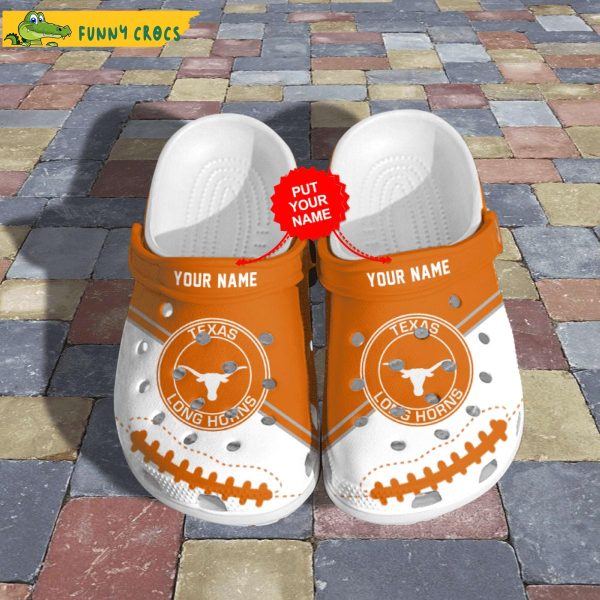 Custom Texas Longhorns Football NCAA Crocs Slippers