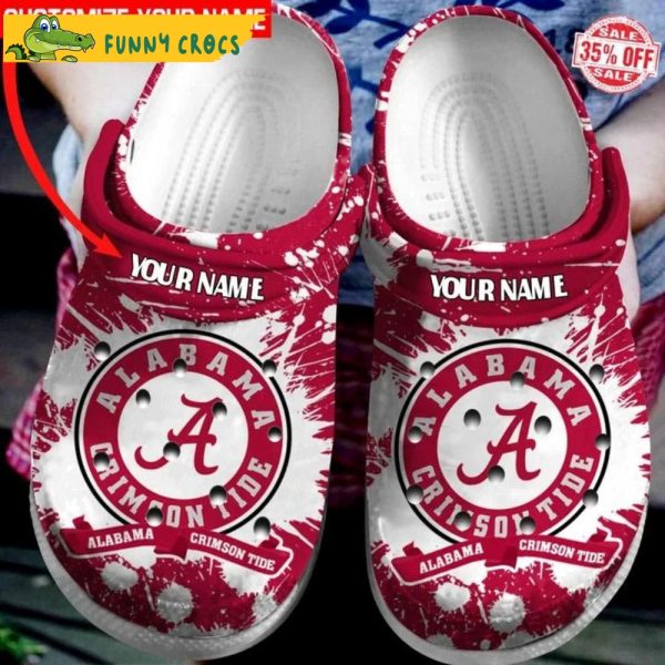 Customized Alabama Crimison Tide Ncaa Crocs