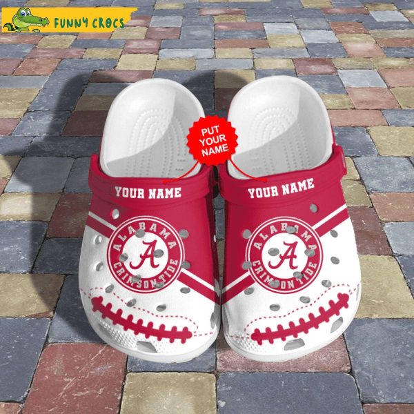 Customized Alabama Crimson Tide NCAA Crocs Slippers