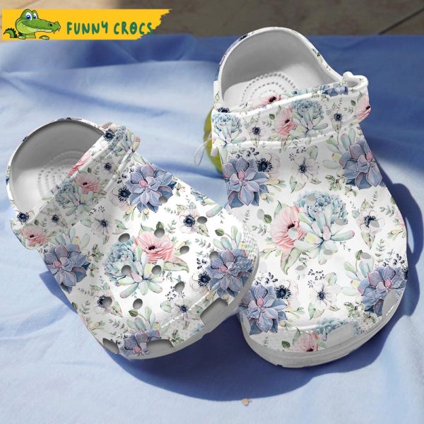 Cute Succulent Garden Crocs
