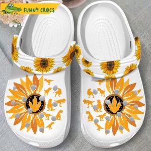 Dinosaurs Sunflower Garden Crocs