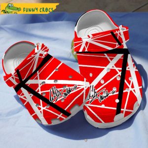 EVH Red Guitar Crocs Clog Shoes