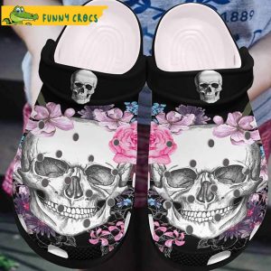 Floral Skull Gifts Crocs Clog