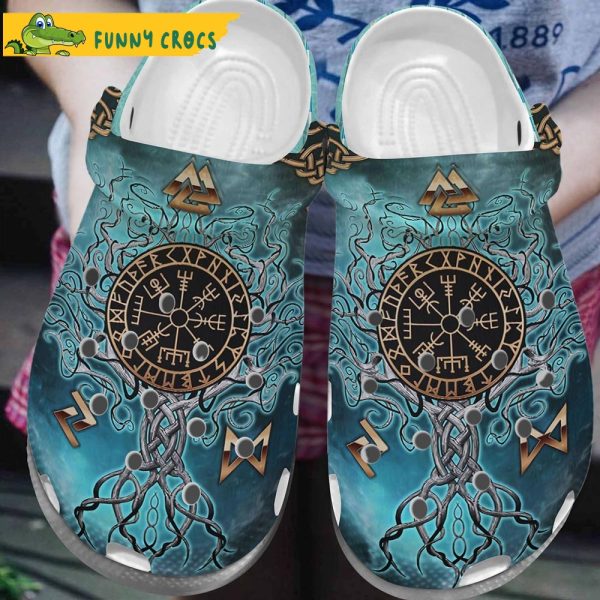 Funny 3D Viking Tree Crocs Clog Shoes