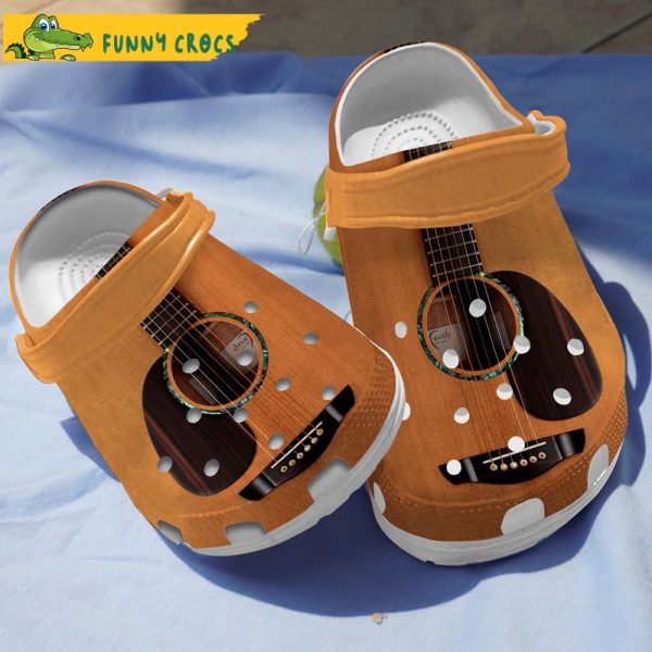 Funny Acoustic Guitar Crocs Clog Shoes