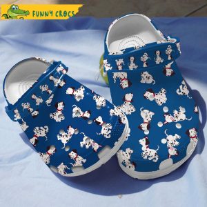 Funny Blue Dalmatian Dog Crocs