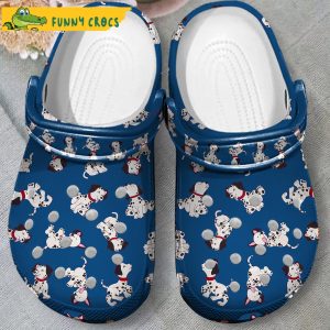 Funny Blue Dalmatian Dog Crocs 2