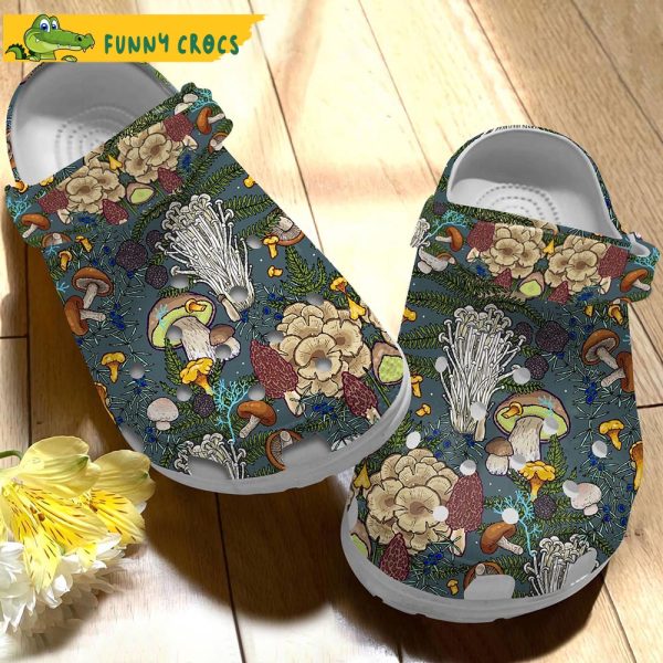 Funny Colorful Mushroom Crocs