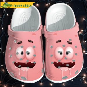 Funny Face Patrick Star Salivate Spongebob Crocs