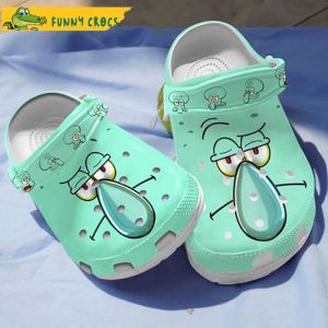 Funny Face Squidward Tentacles Spongebob Crocs