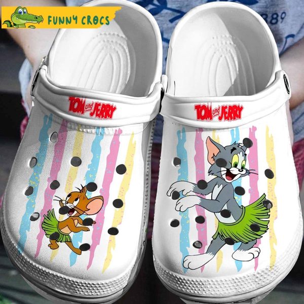 Funny Hawaiian Tom And Jerry Crocs