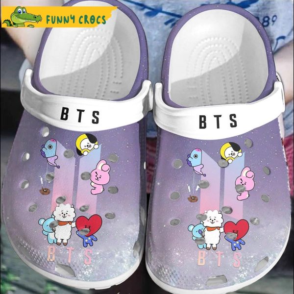 Funny Logo And BT21 Bts Crocs