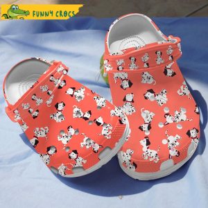 Funny Orange Dalmatian Dog Crocs